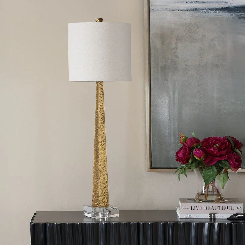 Uttermost Bridget Hammered Gold Table Lamp - Image 2