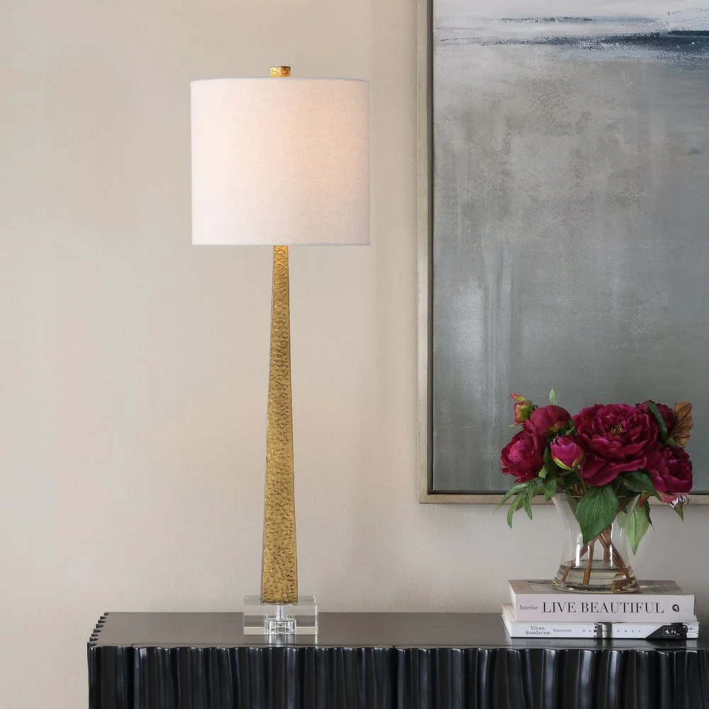 Uttermost Bridget Hammered Gold Table Lamp - Image 3