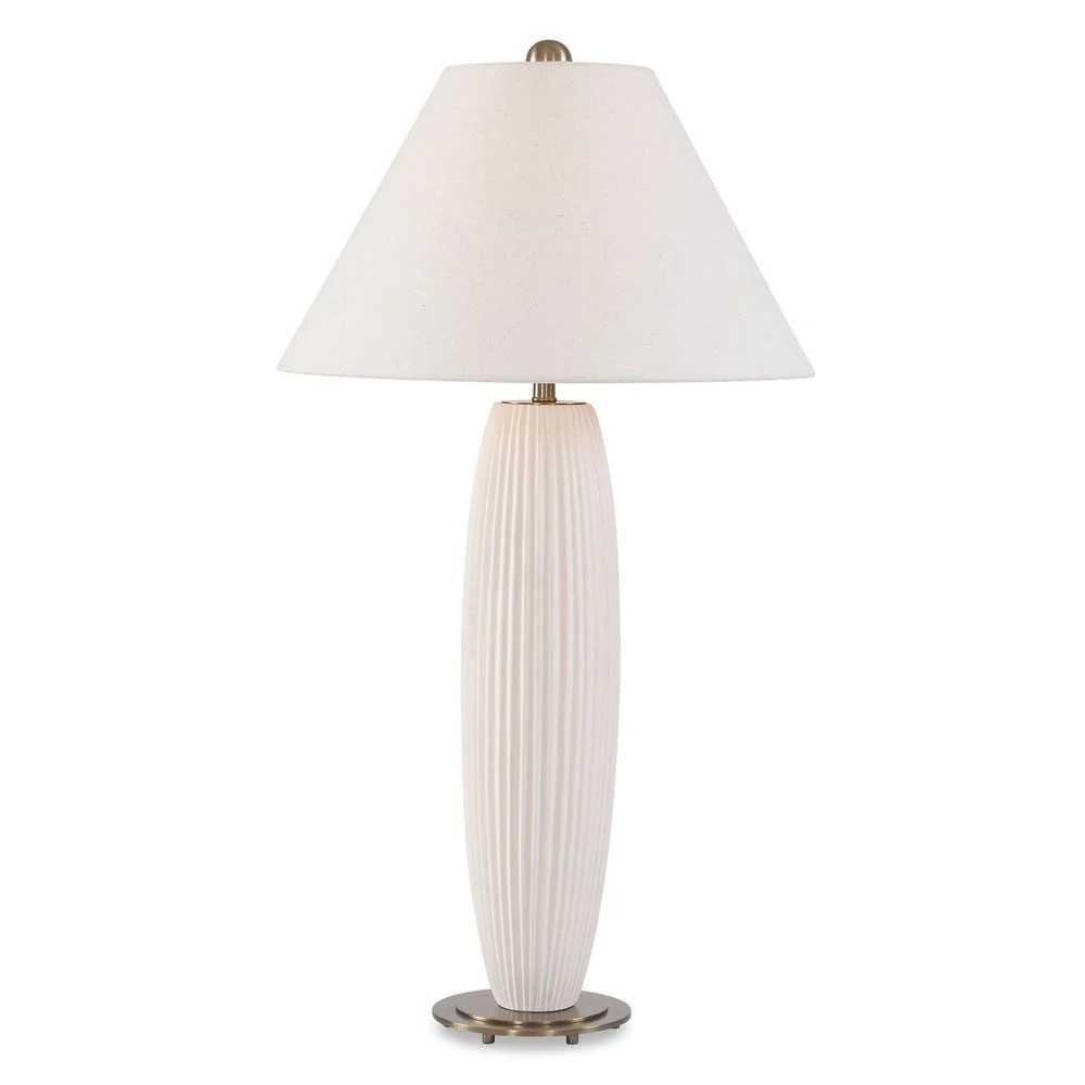 Uttermost Brinsley Finished In Warm Alabaster Table Lamp - Image 3