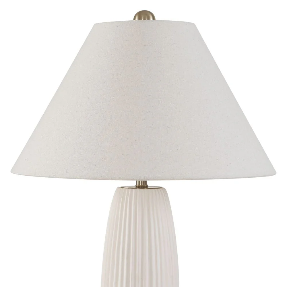 Uttermost Brinsley Finished In Warm Alabaster Table Lamp - Image 5