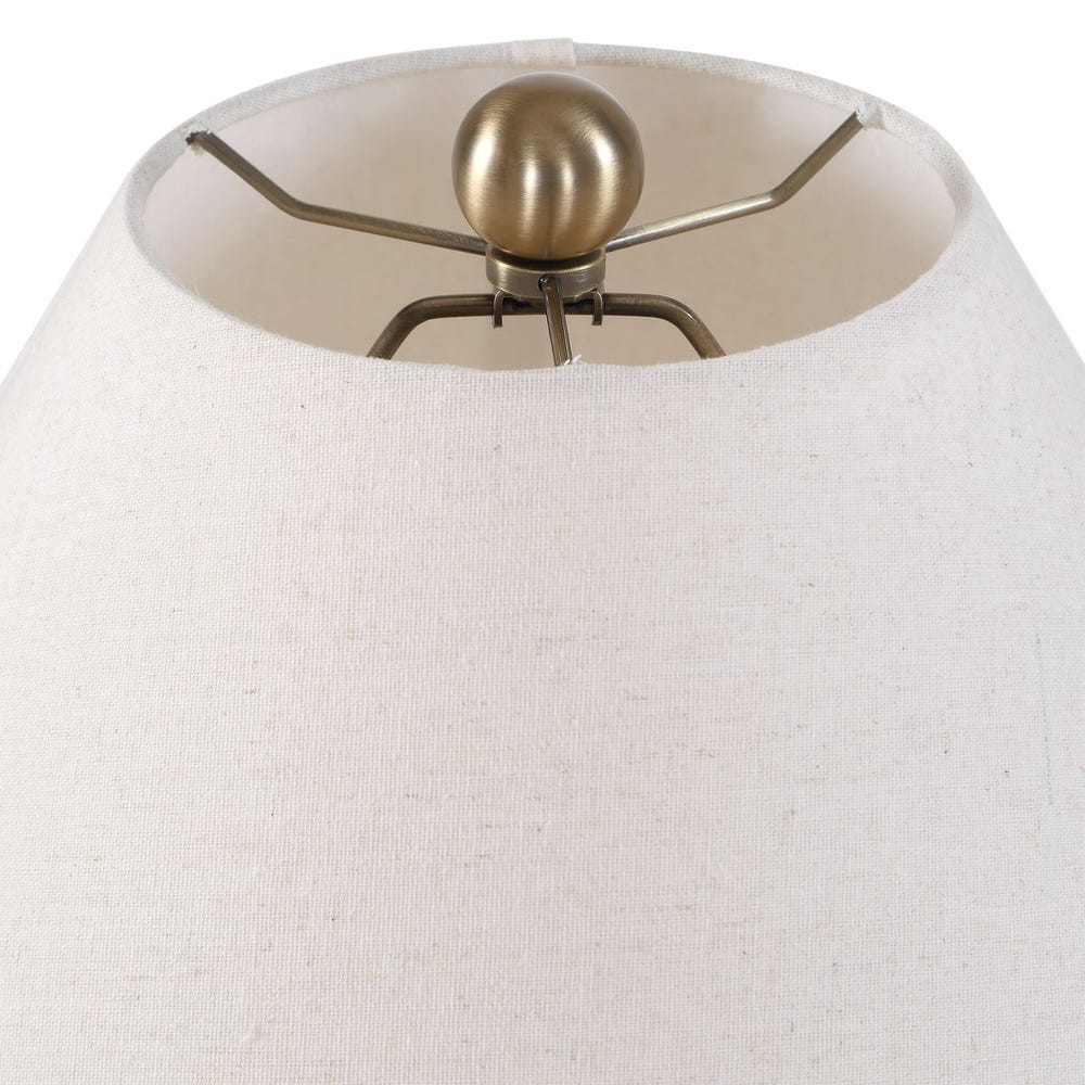 Uttermost Brinsley Finished In Warm Alabaster Table Lamp - Image 6