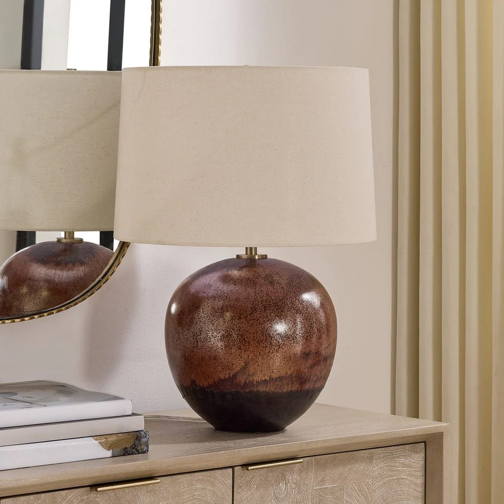 Uttermost Brownell Dark Shades Of Chocolate Table Lamp - Image 2