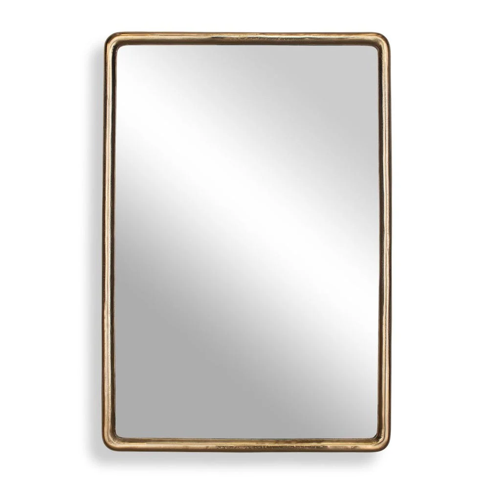 Uttermost Burton Plated Antique Brass Mirror ~ Indoor & Outdoor Use