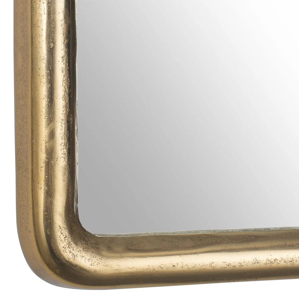 Uttermost Burton Plated Antique Brass Mirror ~ Indoor & Outdoor Use - Image 3