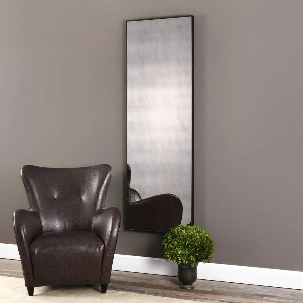 Uttermost Burwell aged Black Tall Mirror