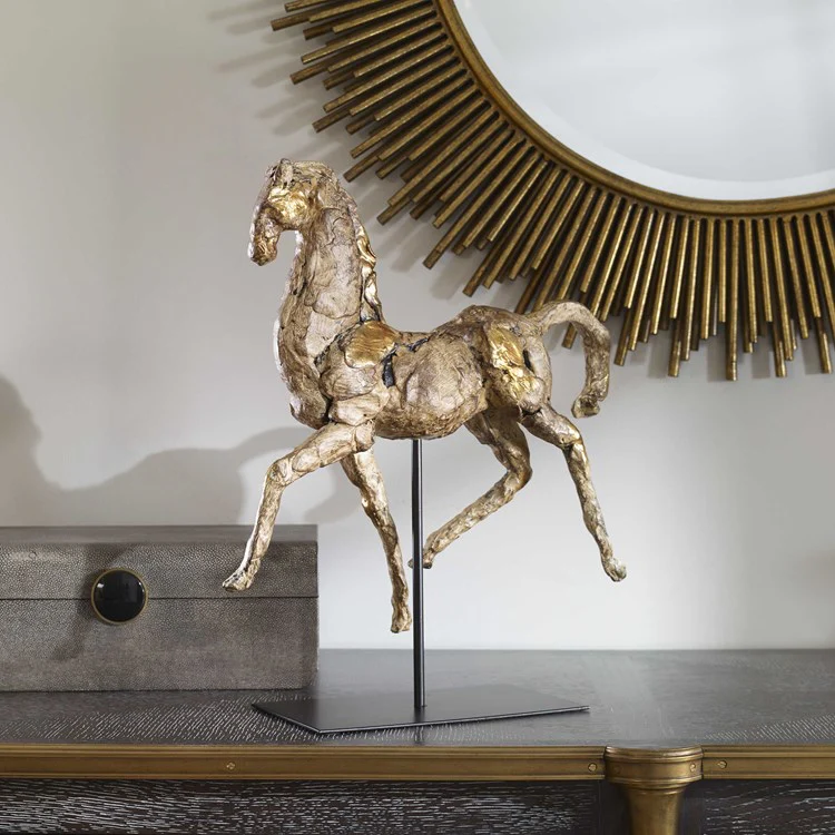 Uttermost Caballo Dorado Horse Sculpture