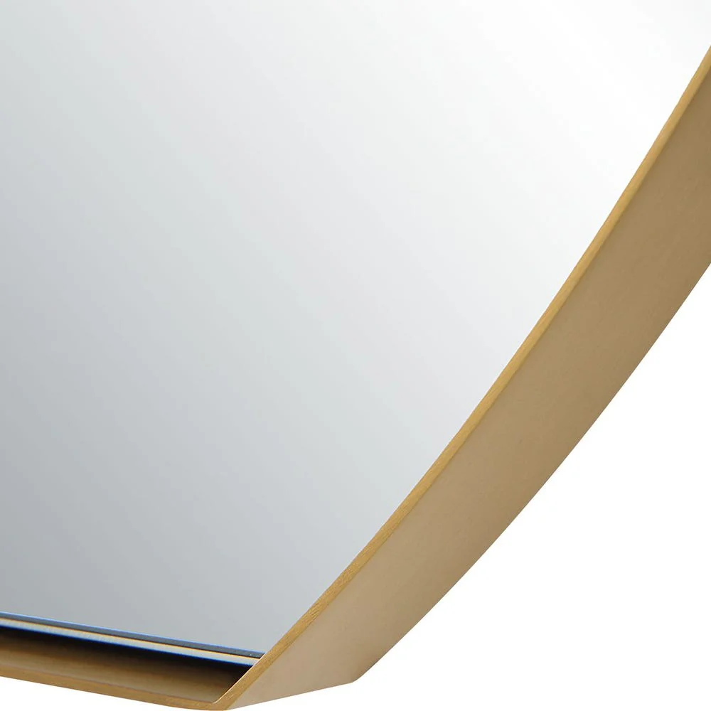 Uttermost Cabell Brushed Brass Oval Mirror - Image 4