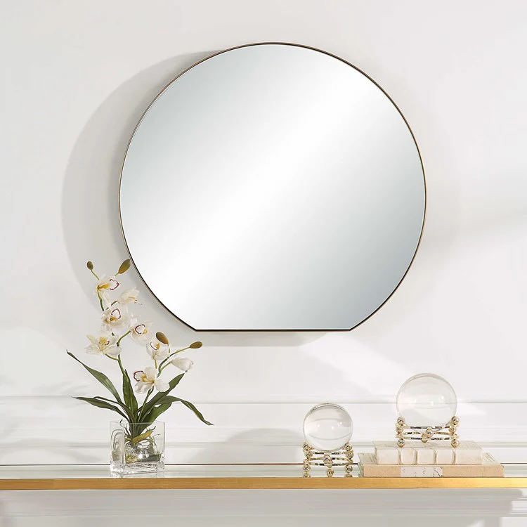 Uttermost Cabell Brass Round Mirror - Image 2