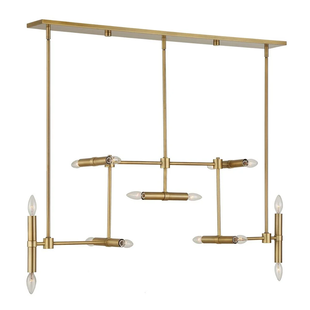 Uttermost Cadre Antique Brass 14 Light Pendant - Image 2