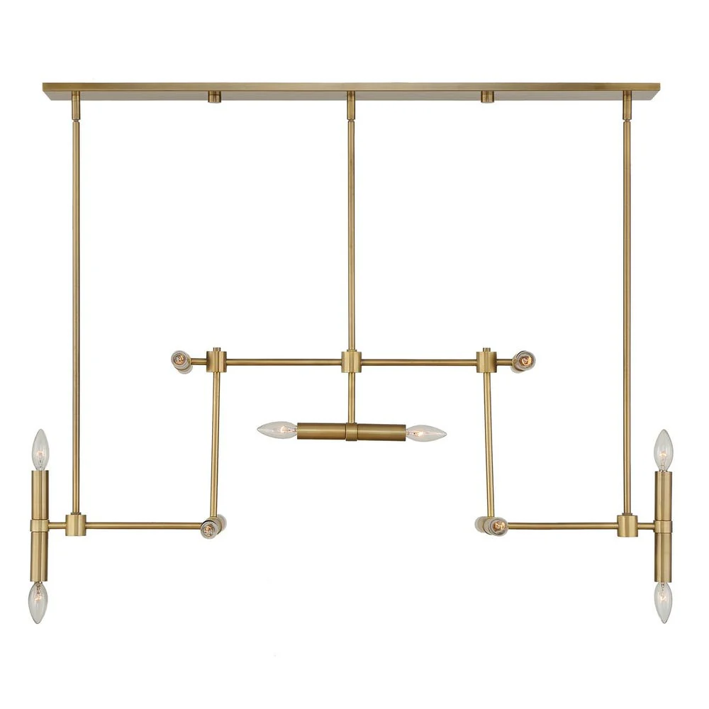 Uttermost Cadre Antique Brass 14 Light Pendant - Image 6