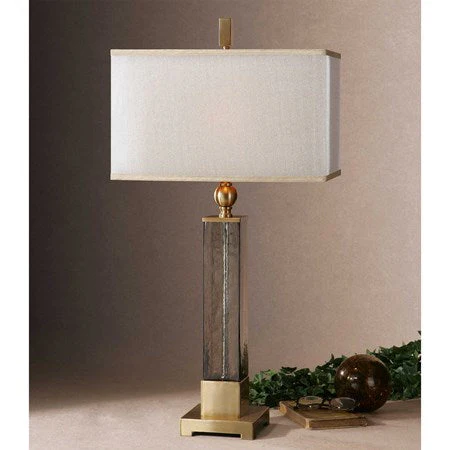 Uttermost Caecilia Textured Amber Glass Table Lamp - Image 2