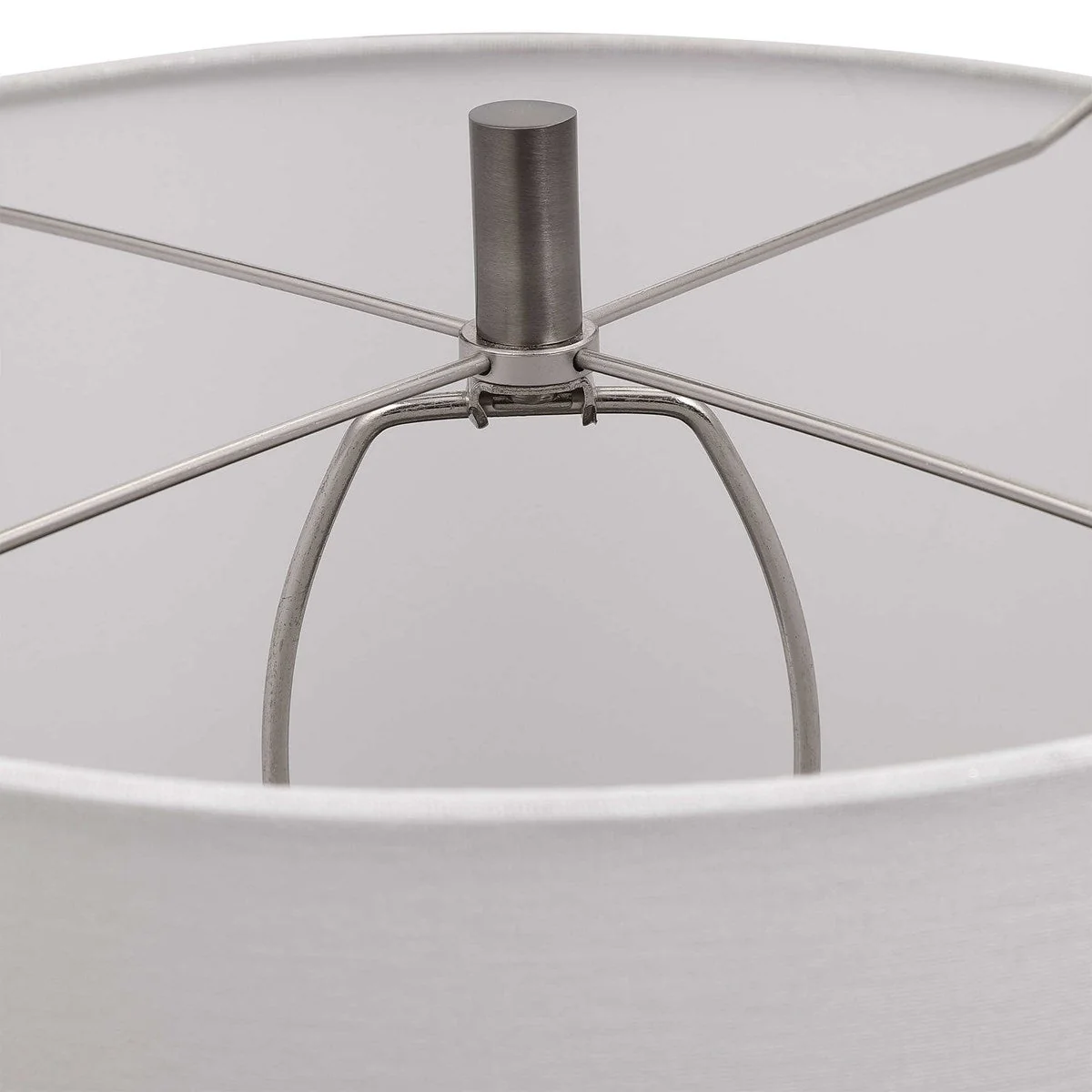 Uttermost Caicos Aqua and Teal Crackle Glazed Ceramic Table Lamp With White Linen Shade - Image 8