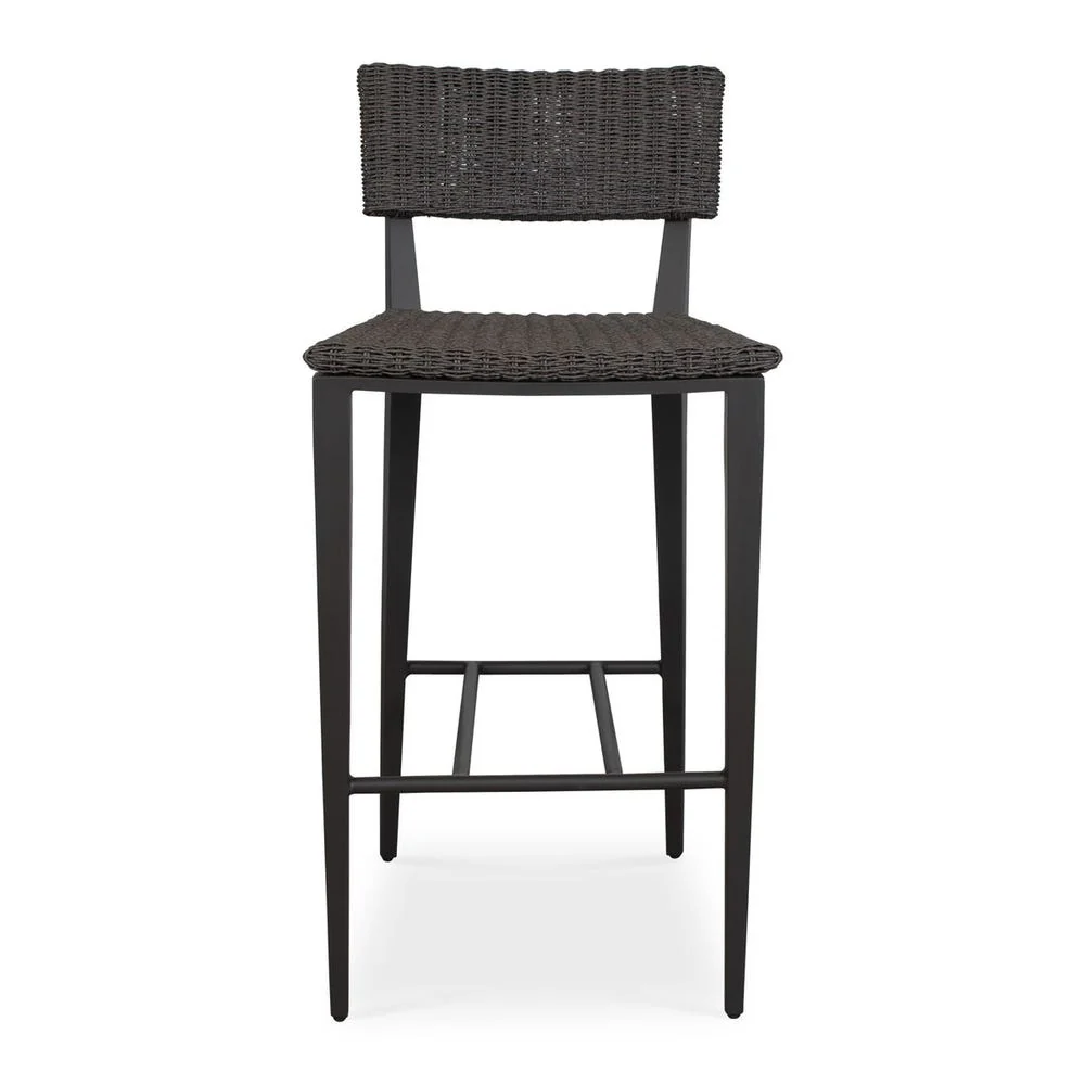 Uttermost Calbas Java Black Outdoor Bar Stool