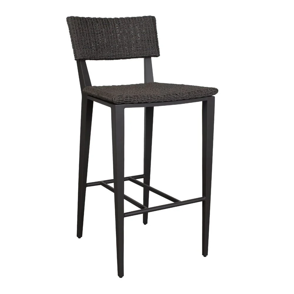 Uttermost Calbas Java Black Outdoor Bar Stool - Image 2