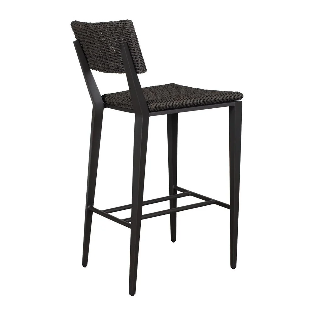 Uttermost Calbas Java Black Outdoor Bar Stool - Image 4