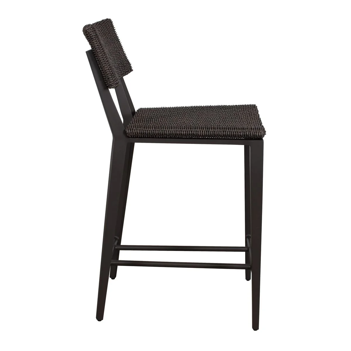 Uttermost Calbas Java Black All Weather Wicket Outdoor Counter Stool - Image 2