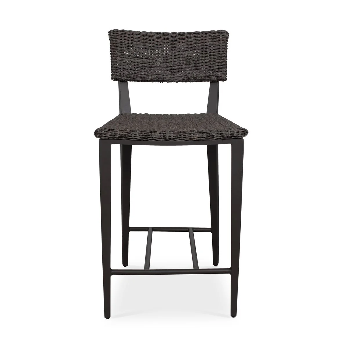 Uttermost Calbas Java Black All Weather Wicket Outdoor Counter Stool - Image 3