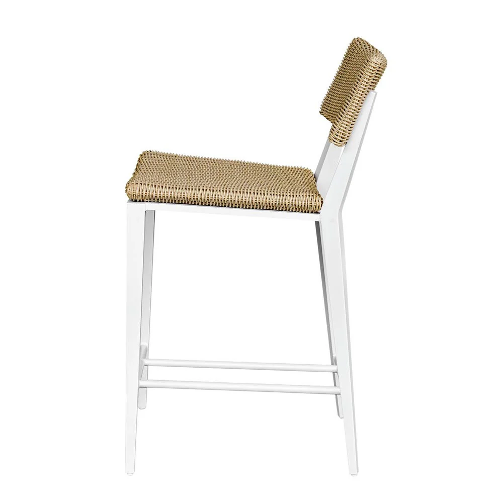 Uttermost Calbas Honey All Weather Wicker Outdoor Counter Stool - Image 2