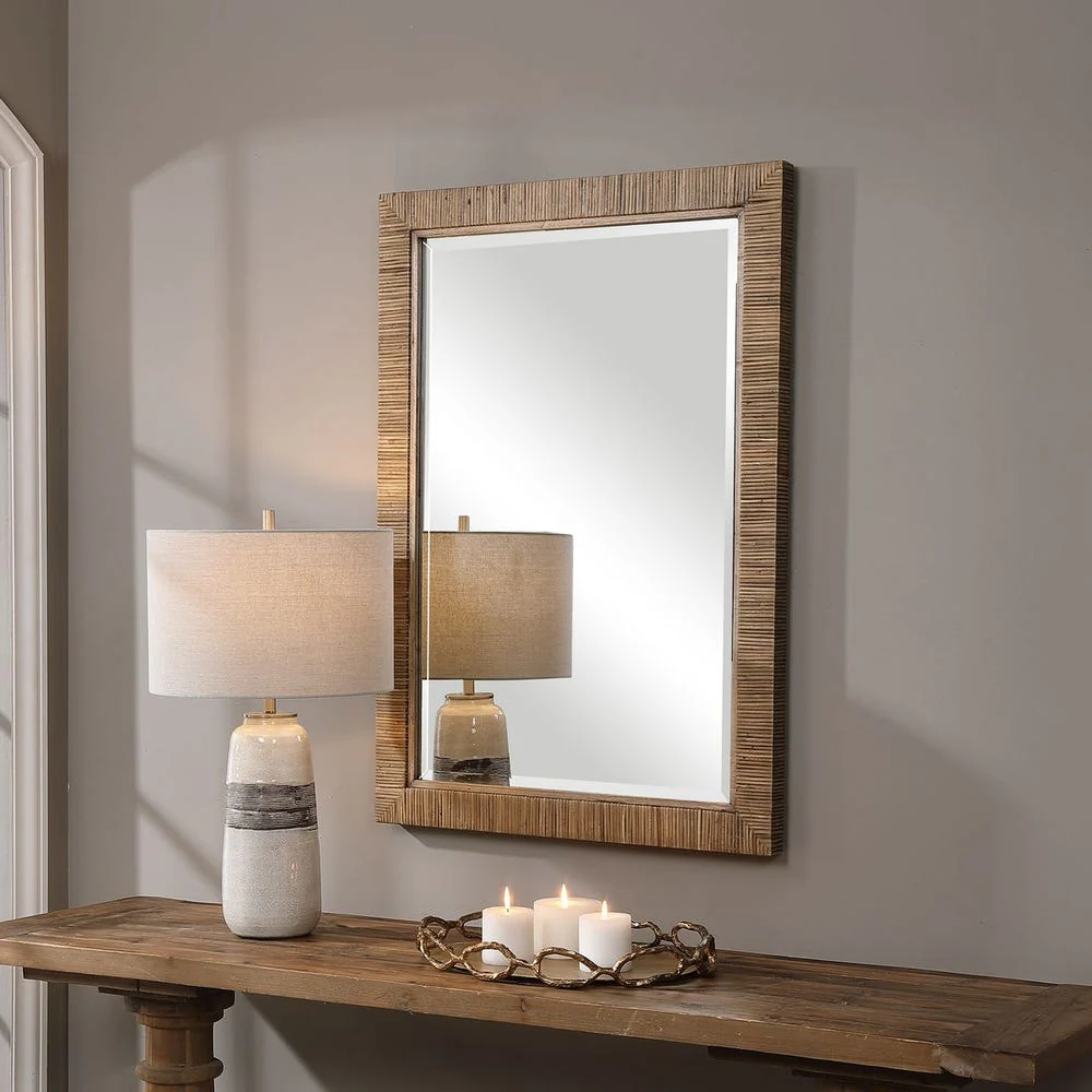 Uttermost Cape Natural Rattan Wrapped Mirror - Image 2