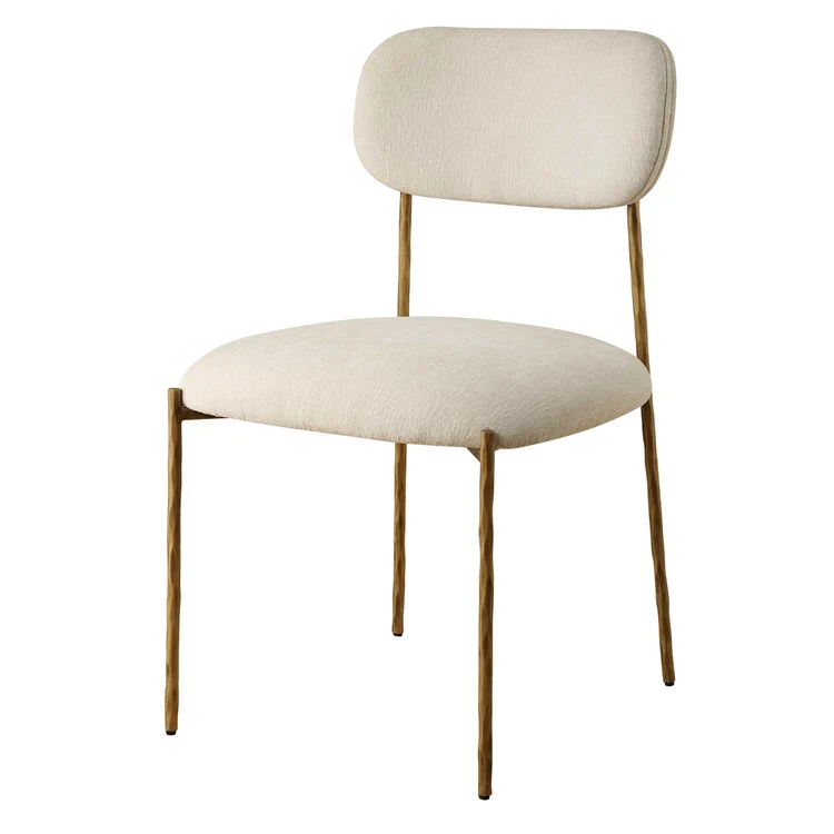 Uttermost Capture Modern White Performance Fabric Dining Chairs Set of 2 - Image 4