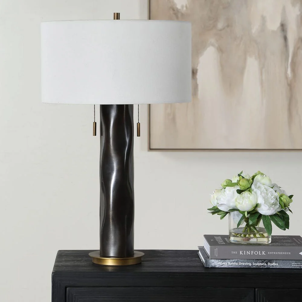 Uttermost Carmine Dark Bronzed Table Lamp - Image 2