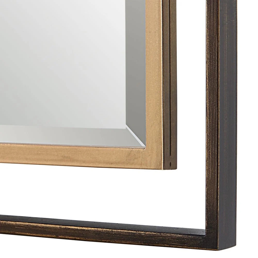 Uttermost Carrizo Rustic Bronze Tall Mirror - Image 4