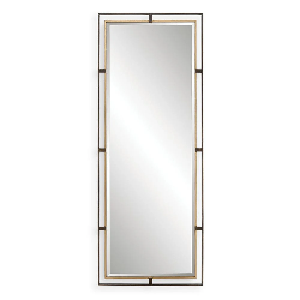 Uttermost Carrizo Rustic Bronze Tall Mirror - Image 5