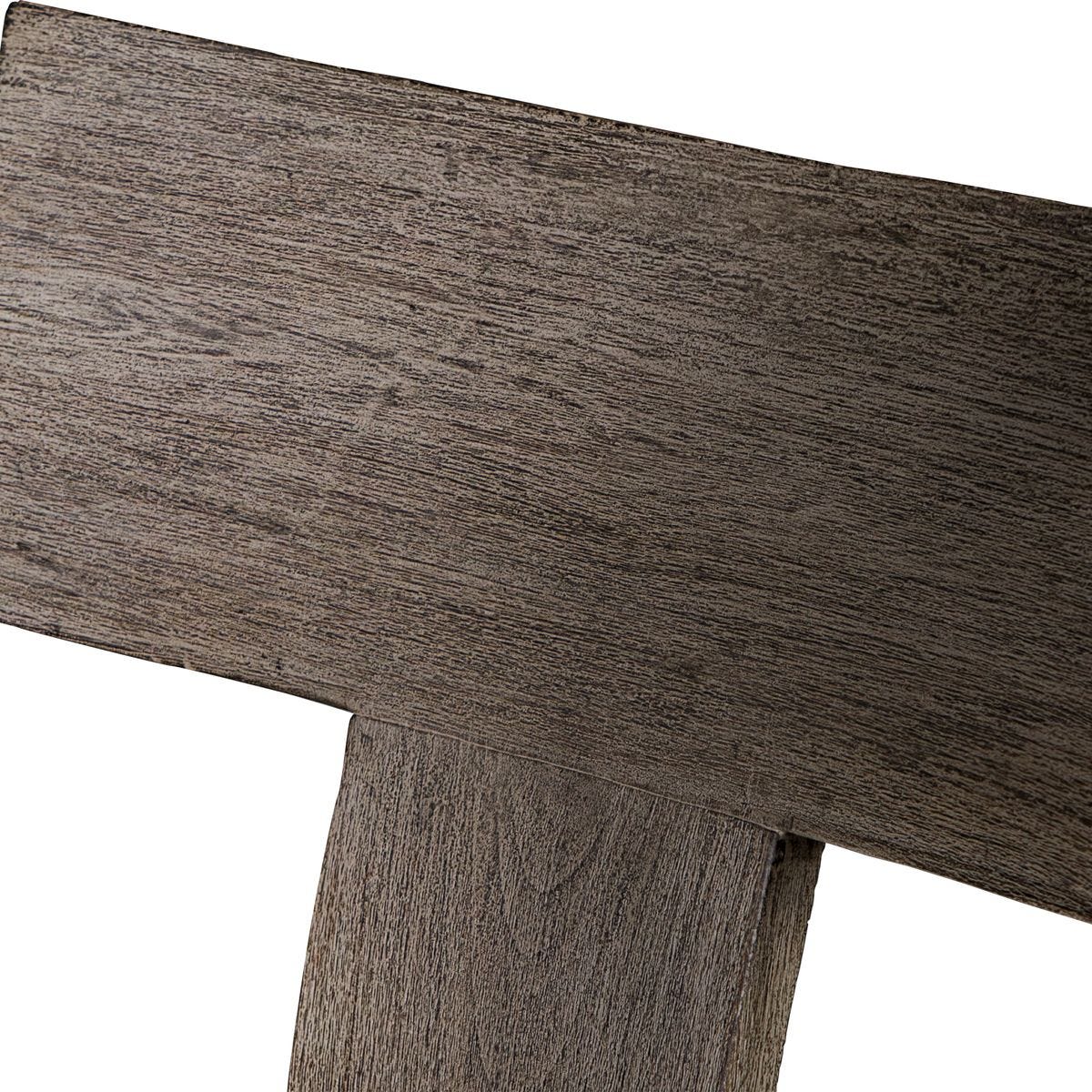 Uttermost Cellini Weathered Gray Mahogany Outdoor Counter Stool - Image 7
