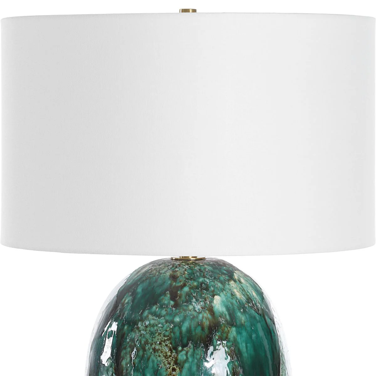 Uttermost Ceralene Deep Emerald Green Table Lamp - Image 5