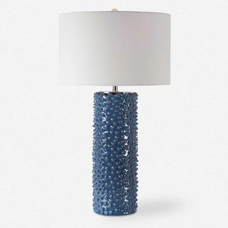 Uttermost Ciji Indigo Blue Table Lamp With White Shade - Image 2