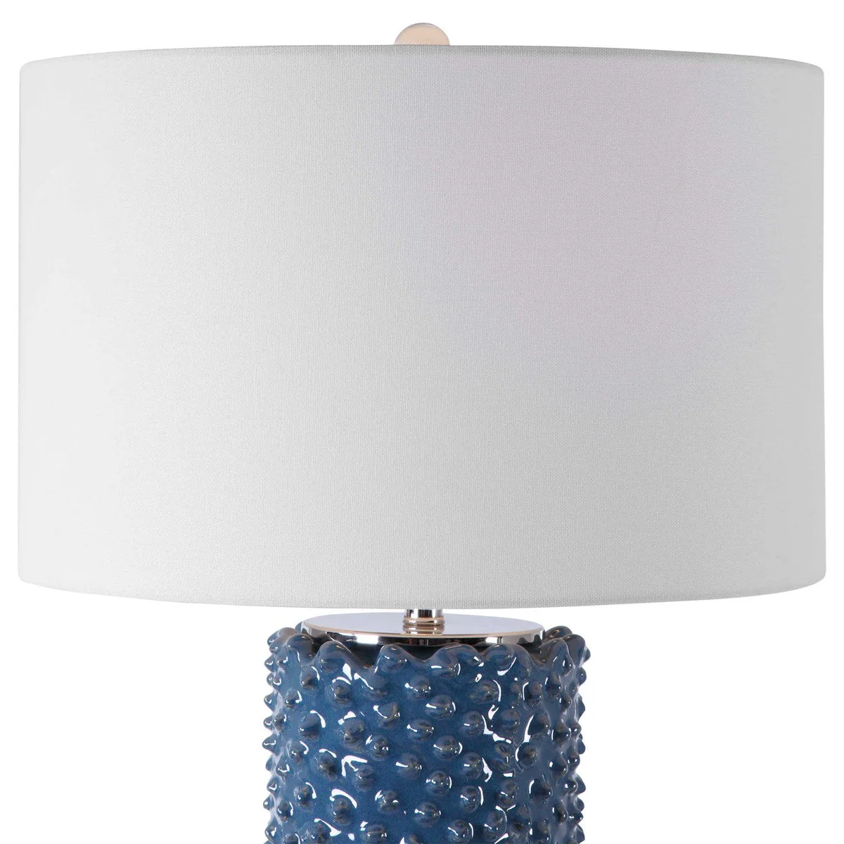Uttermost Ciji Indigo Blue Table Lamp With White Shade - Image 6