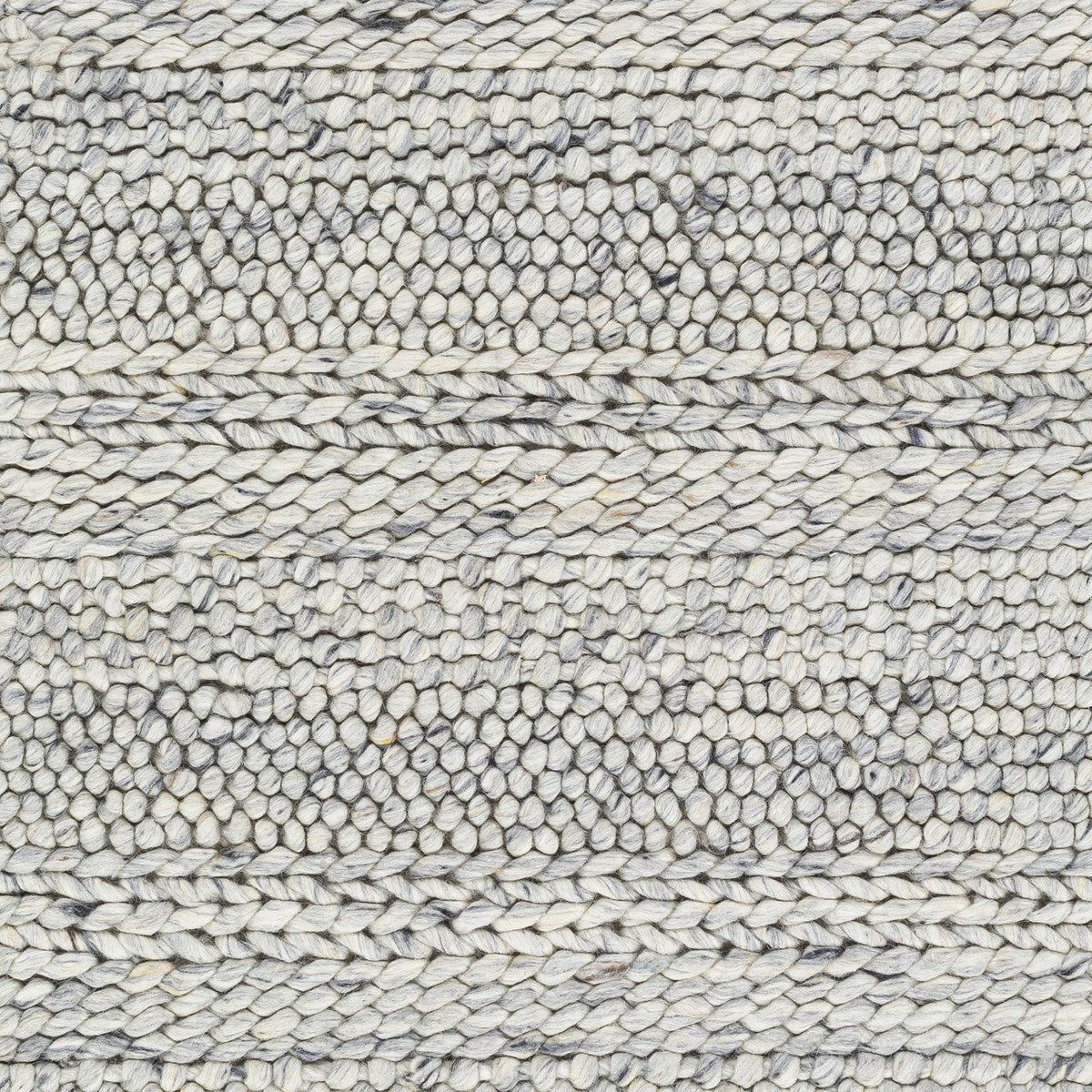 Uttermost Clifton Hand Woven Gray and Ivory Wool Rug ~ 8' x 10' - Image 2