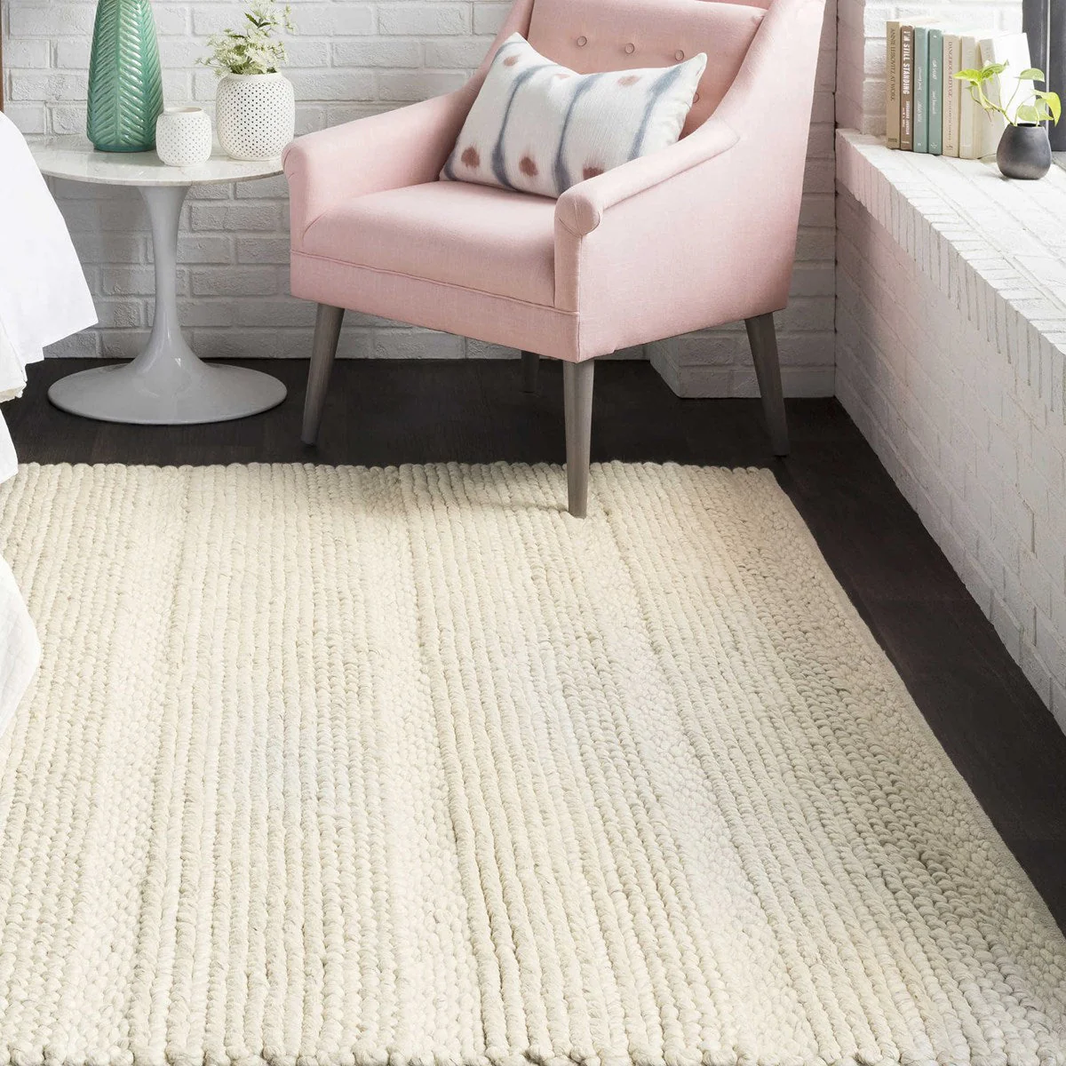 Uttermost Clifton Hand Woven Ivory Wool Rug ~ 10' x 14' - Image 6