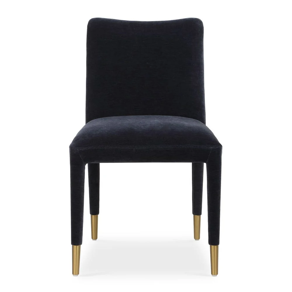Uttermost Conifer Indigo Velvet Modern Dining Chairs ~ Set of 2 - Image 3