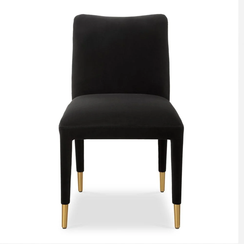 Uttermost Conifer Onyx Velvet Modern Dining Chairs ~ Set of 2 - Image 2