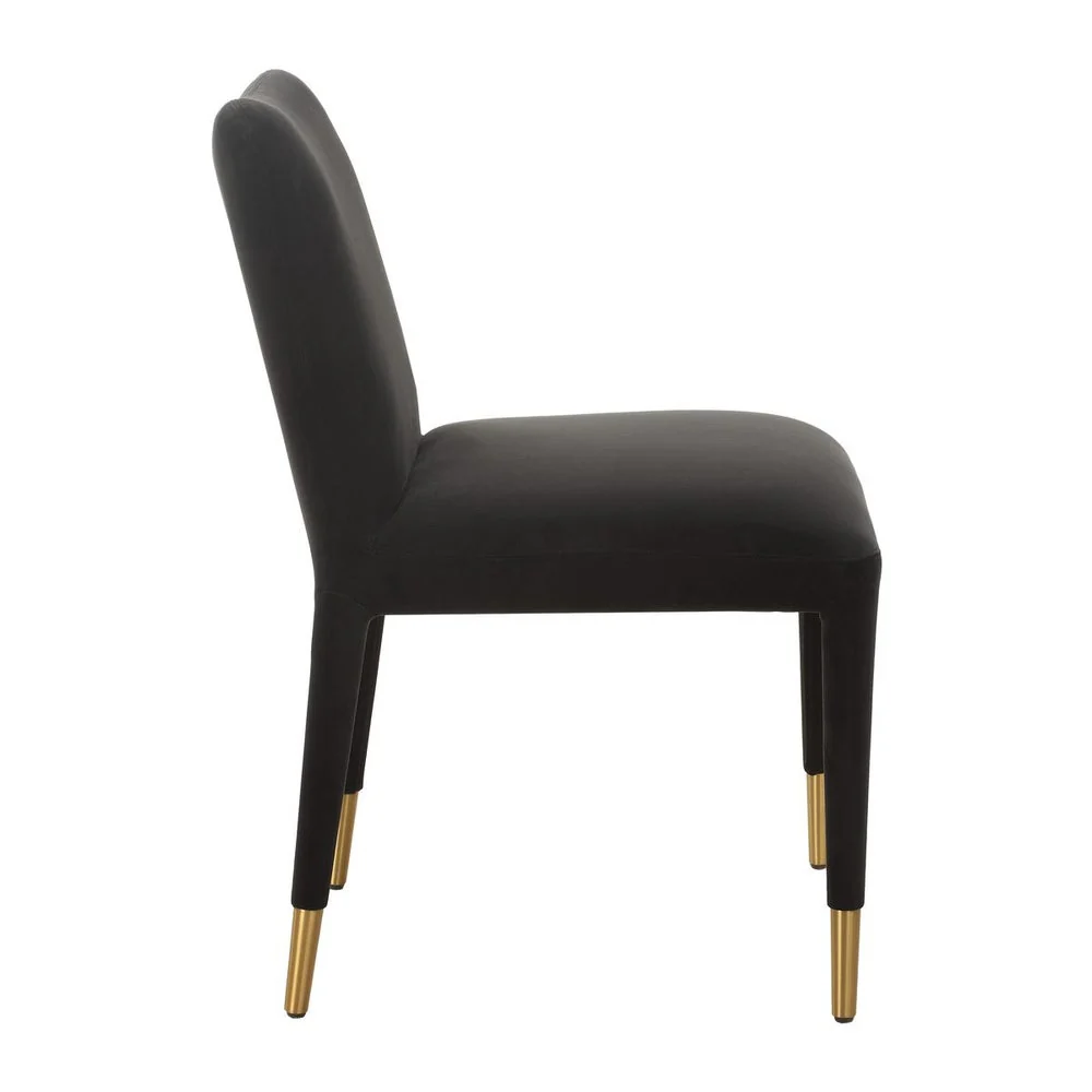 Uttermost Conifer Onyx Velvet Modern Dining Chairs ~ Set of 2 - Image 4