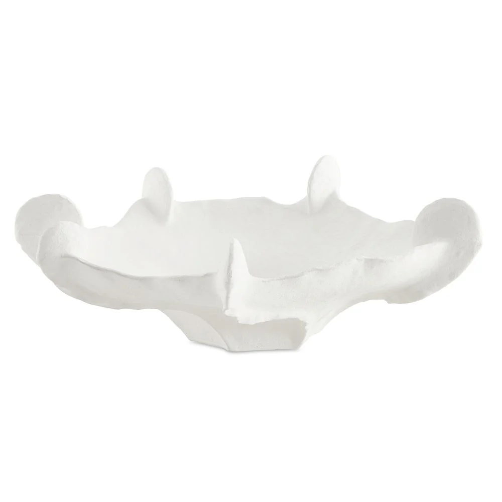Uttermost Coral Mirage Matte White Ceramic Bowl ~ Indoor And Outdoor Use - Image 3