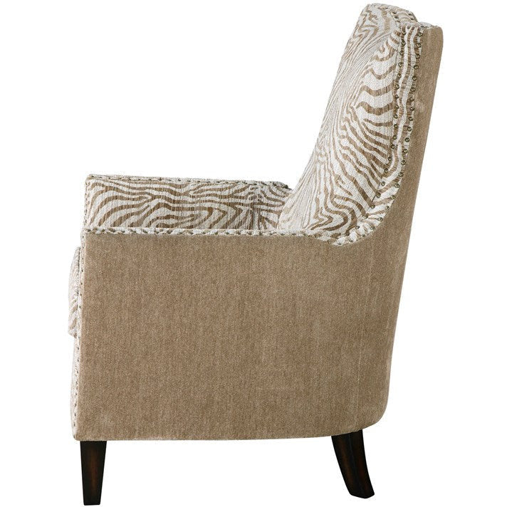 Uttermost Kiango Animal Print Wing Back Armchair - Image 2