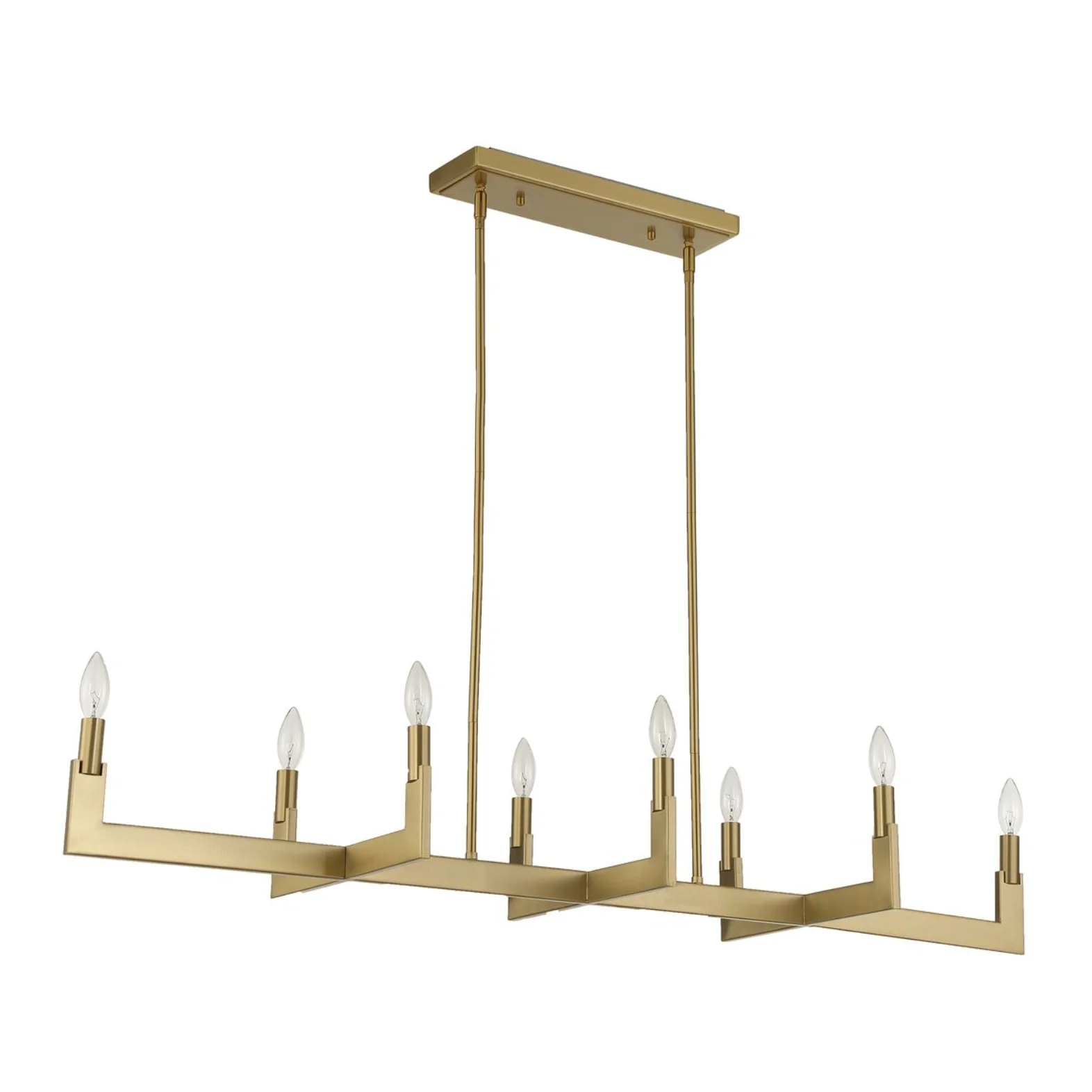 Uttermost Cordoba Natural Brass Linear Chandelier ~ 8 Lt - Image 7