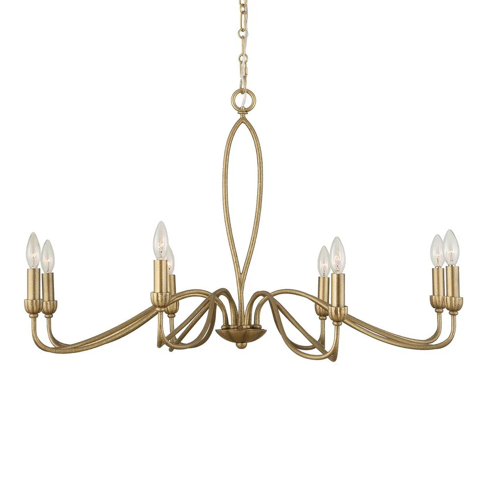 Uttermost Corella Soft Gold 8 Light Chandelier - Image 3