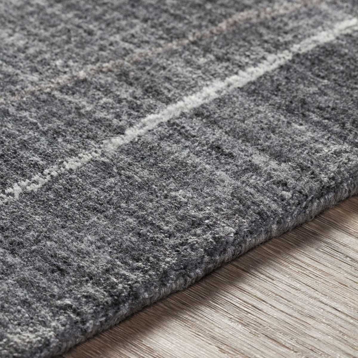 Uttermost Costilla Hand Knotted Gray, Charcoal and White Contemporary Rug ~  6' x 9' - Image 5