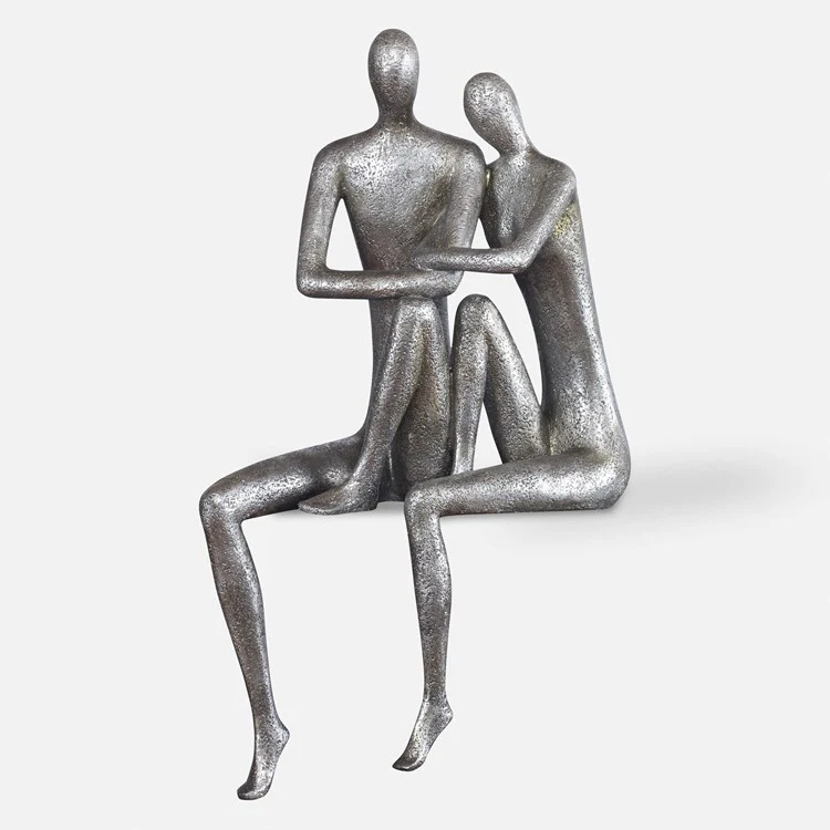 Uttermost Courtship Antique Nickel Figurine - Image 2