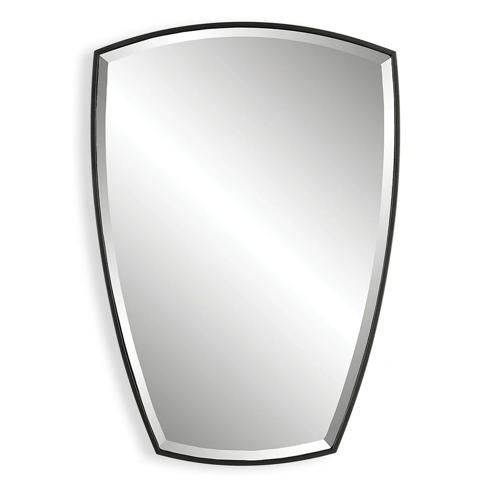 Uttermost Crest Sleek Satin Black Mirror - Image 5