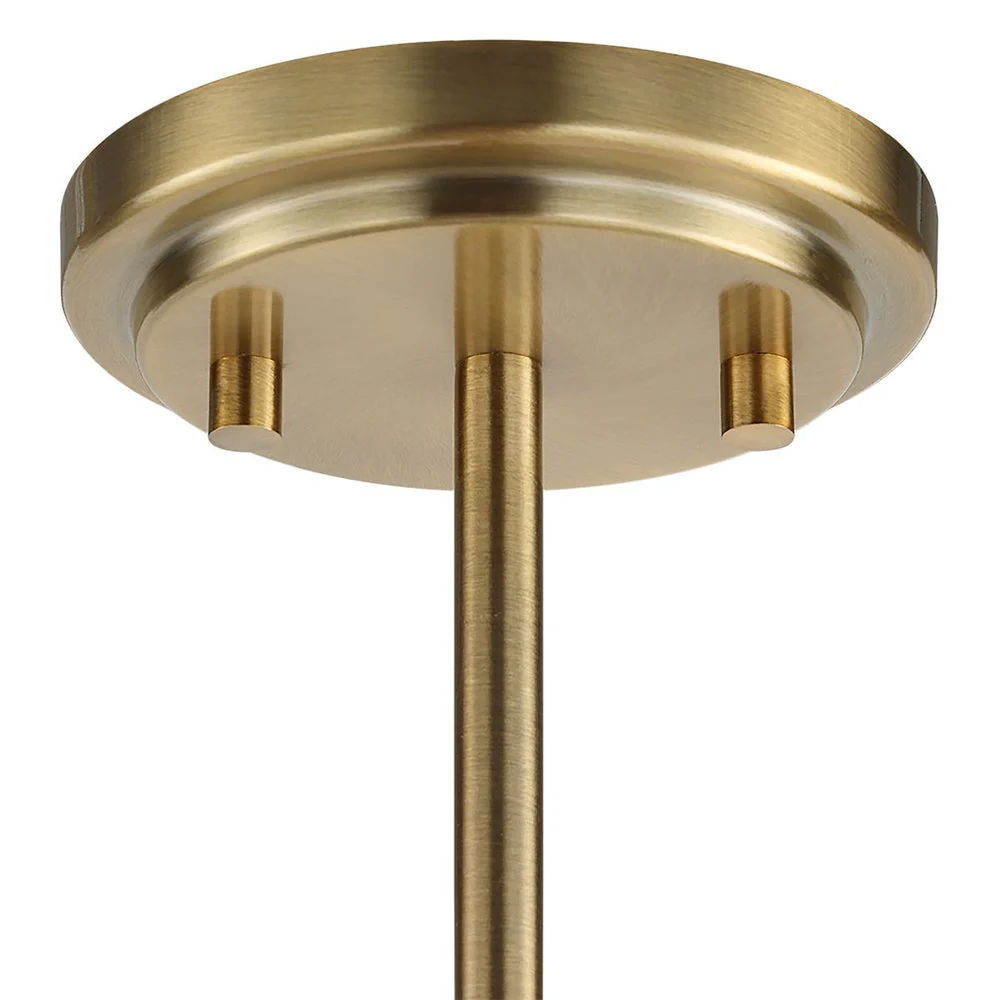 Uttermost Cret Art Deco Brass 12 Light Chandelier - Image 8