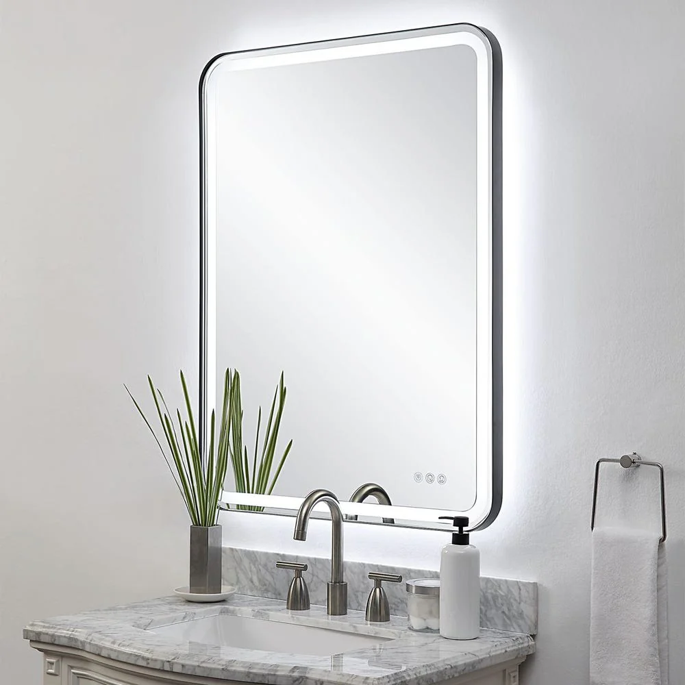 Uttermost Crofton Black Lighted Mirror - Image 4