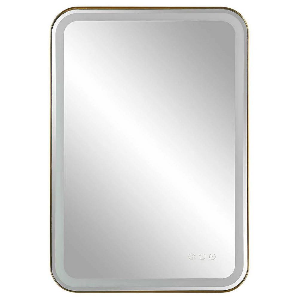 Uttermost Crofton Brass Lighted Vanity Mirror - Image 4