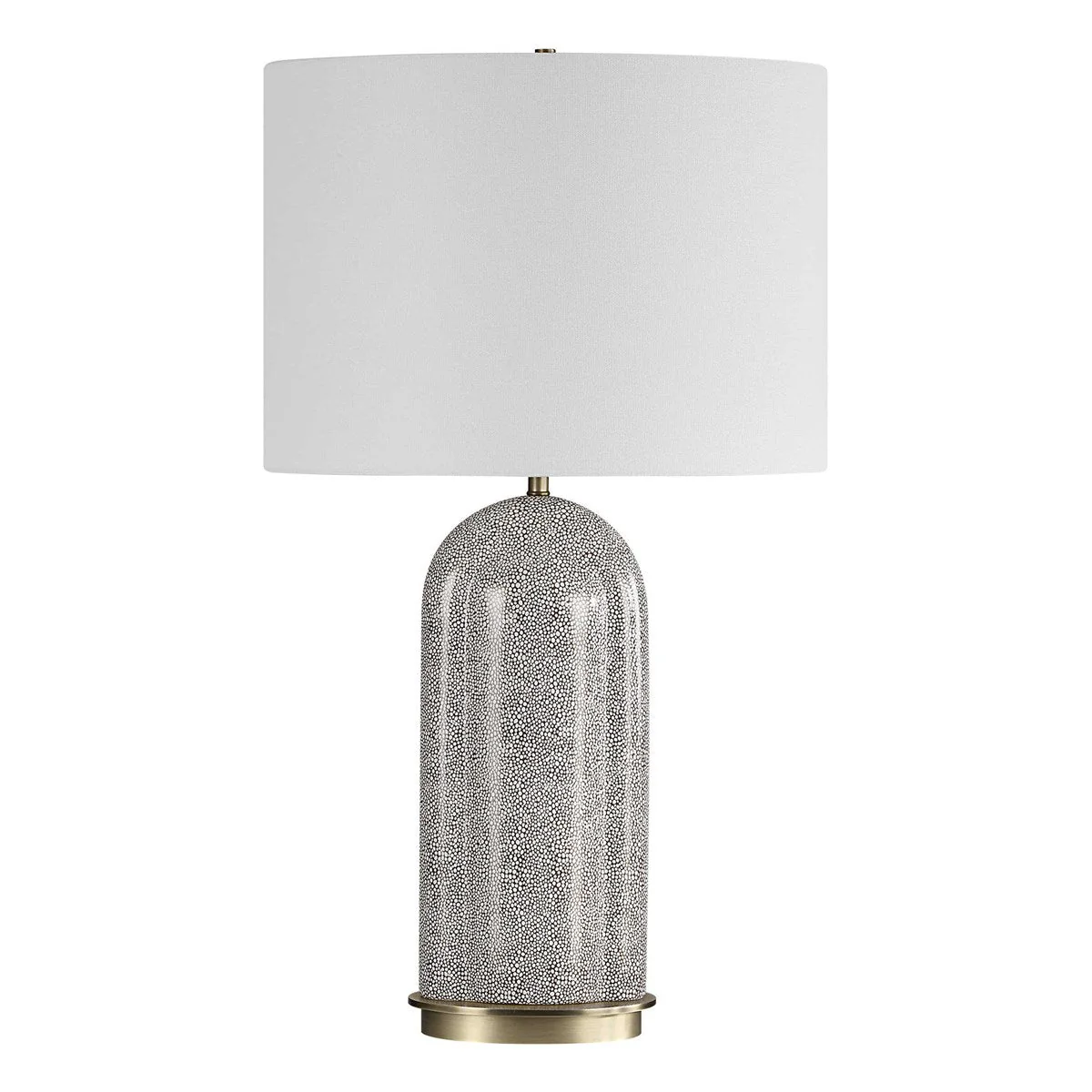 Uttermost Dapple Ceramic Table Lamp With White Linen Shade - Image 3