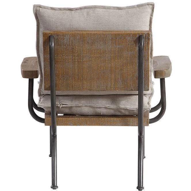 Uttermost Declan Industrial Farmhouse Accent Chair - Image 5