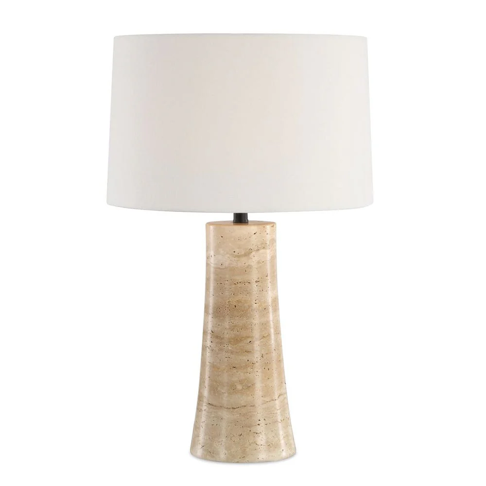Uttermost Delmani Natural Travertine Table Lamp ~ Indoor & Outdoor Use - Image 2