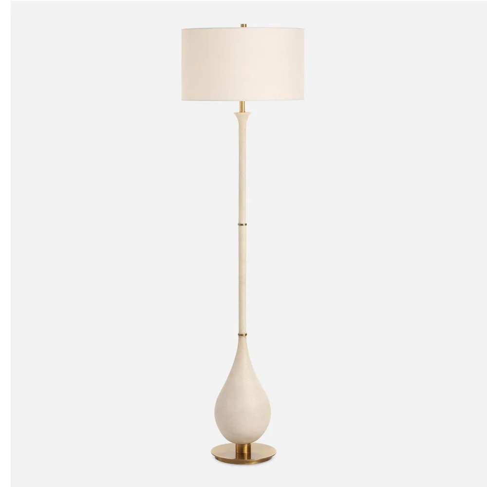 Uttermost Dewdrop Ivory Man- Made Stone Floor Lamp - Image 2